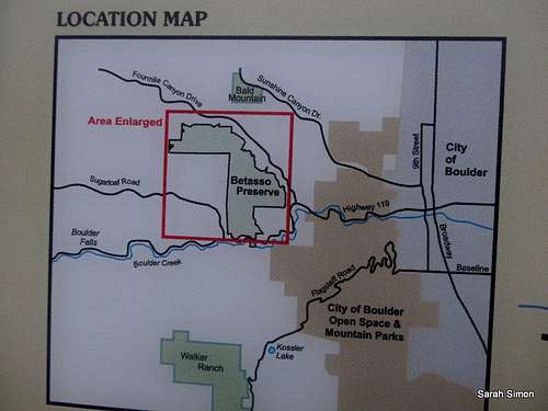 Good map for the Betasso Preserve
