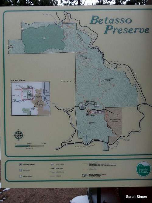 Betasso Preserve overview map