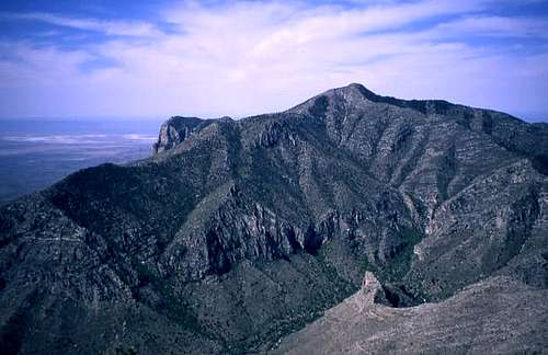 Guadalupe Peak from Hunter...