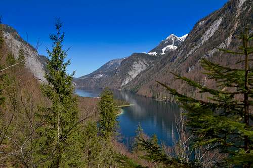 The Königssee lake in early April