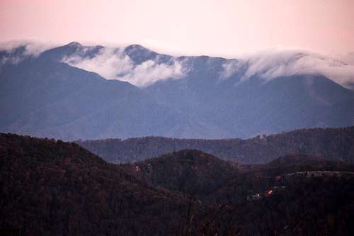 Clouds in the evening Smokies