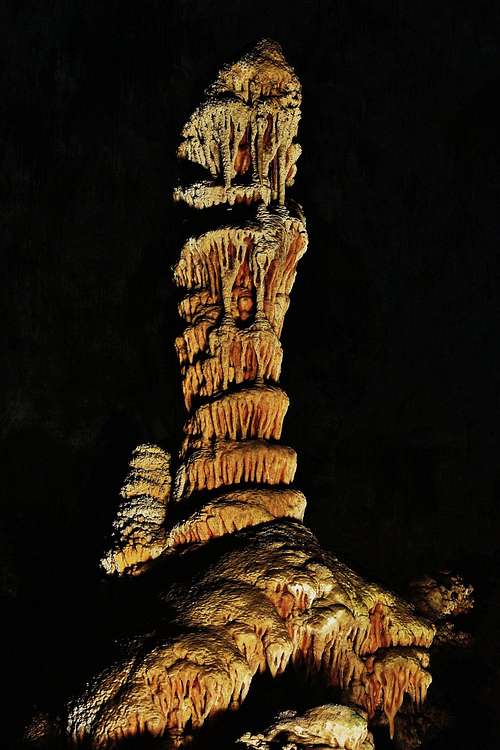 Carlsbad Caverns Stalagmite