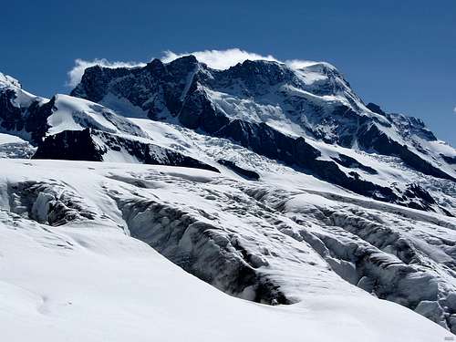 Breithorn from the upper Gorner Glacier