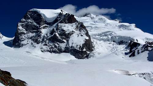 Monte Rosa from  the upper Gorner Glacier