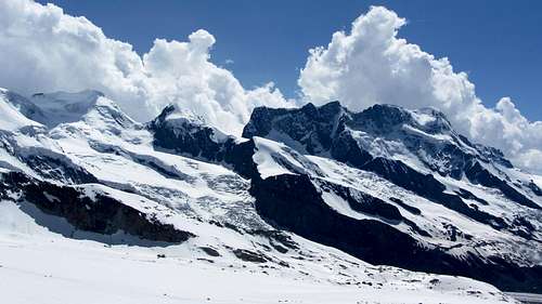 Castor, Pollux and Breithorn from the Stockhornpass