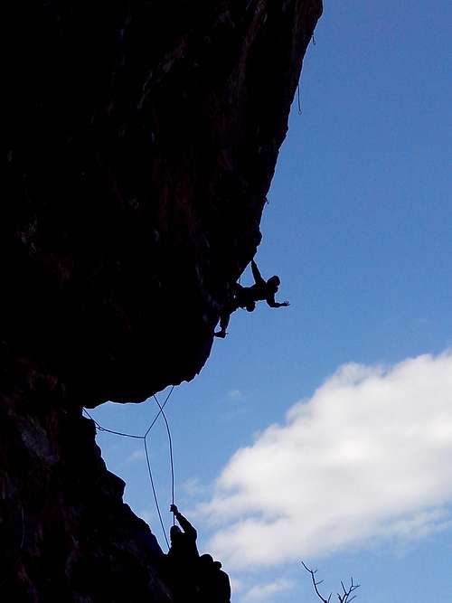 Climber on Exo Seven