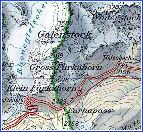 Gross Furkahorn map