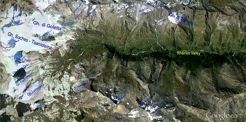 Glaciers of  Rhêmes Valley (Tsanteleina - Grande Sassière)