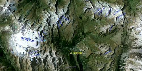 Glaciers of La Thuile Valley (Rutor)