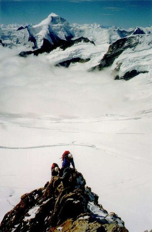 Climbing the Monch ridge (2003)
