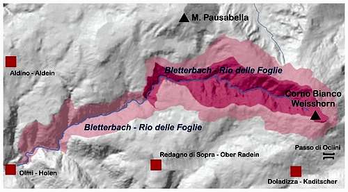 Bletterbach - Rio delle Foglie map