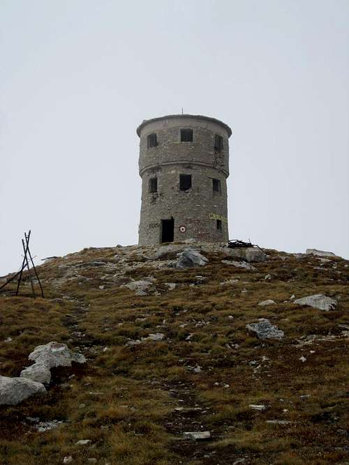 Tower on the summit of Titov vrv