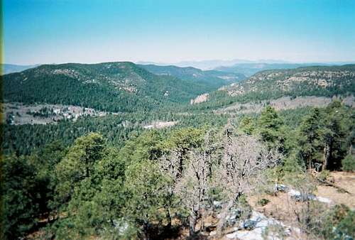A view of the Sierra Ancha...