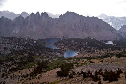 Kearsarge Lakes seen from the pass
