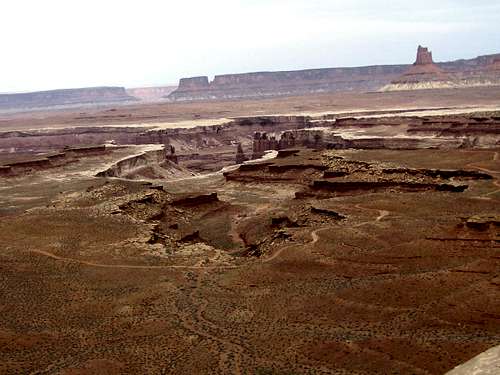 White Rimmed Canyons and Candlestick Tower