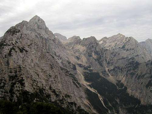 From the left: Rjavina ridge,...