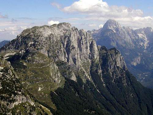 Jerebica seen from the ridge...