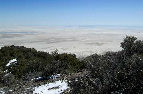 View of the Salt Flats from Dutch Mountain