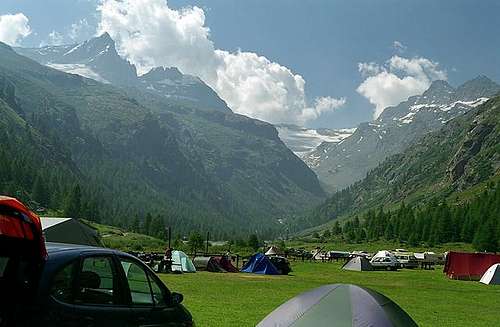 Campingsite in Pont.
