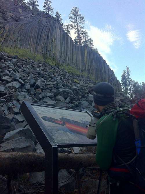a quick stop by Devil's Postpile