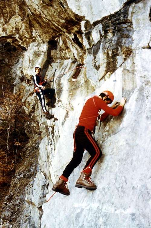 Old Climbings (An old climb) Lateral Traverse 1978