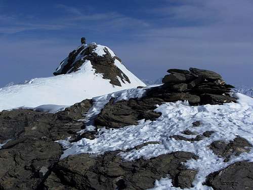 The true, NE summit of Mont de l'Etoile from the slightly lower SW summit