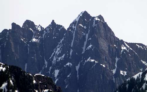 Castle Rocks and Gothic Peak from Little Greider Peak