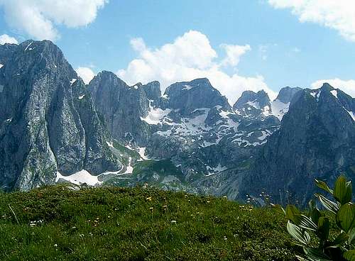 Peaks of Prokletije Mountain...