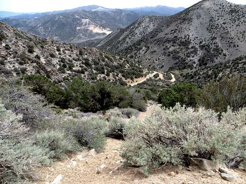 View from descent from Corey Peak
