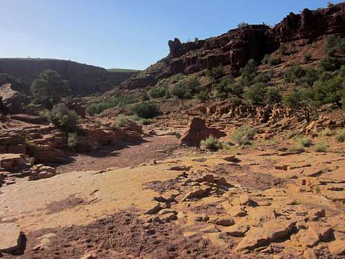 Wash leading to Sulphur Creek