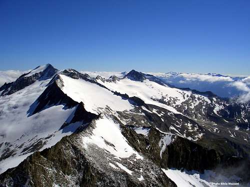 Zillertal Alps seen from Punta Bianca