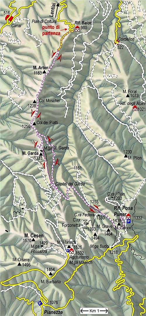 Monte Garda map