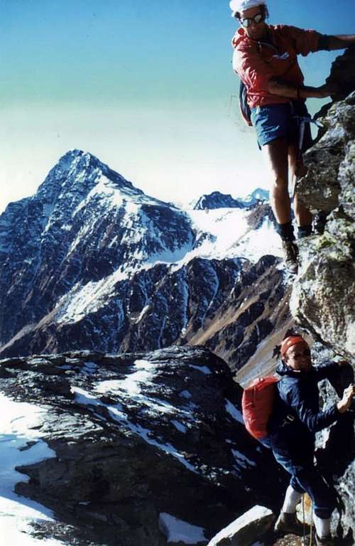 Becca Fontaney Descending on Southern Face 1986