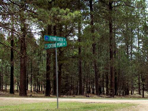 Cicero Peak Road