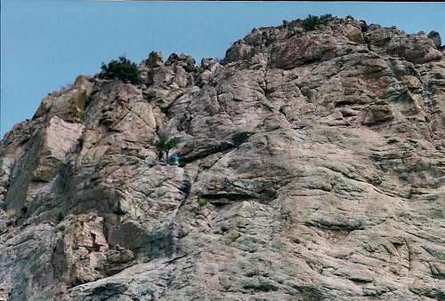 The lower pitches of the South Face