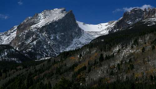 Hallett Peak and Some Fall Color Left