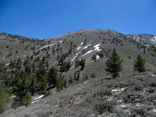 west ridge and summit