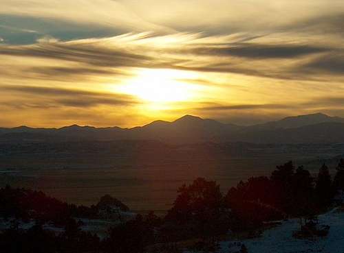 Sunset over Mt. Yale on...