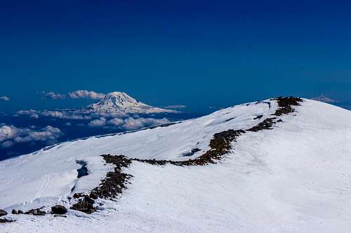 Mt. Adams and the crater rim.