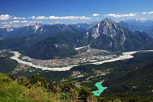 Tolmezzo from below Monte Verzegnis
