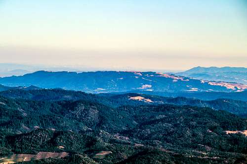 Sonoma Mtn. and Mt. Tamalpais from St. Helena East Peak