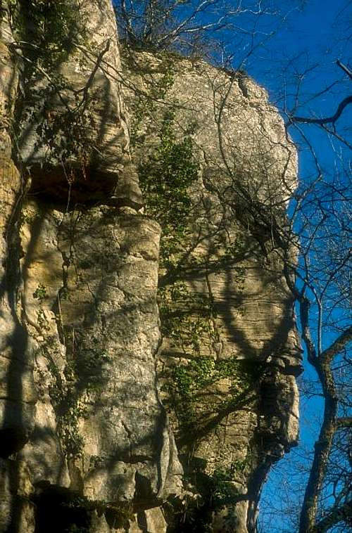 Uncey Le Franc cliff.
 March...