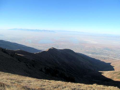 views down into Davis County