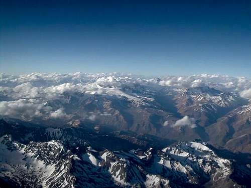 Andes Mountains as seen from...