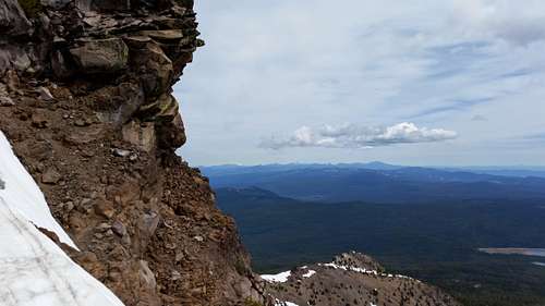 Looking northeast from the ridgeline