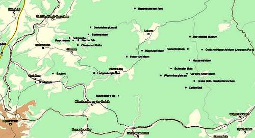 Map of the Merzalben / Leimen...