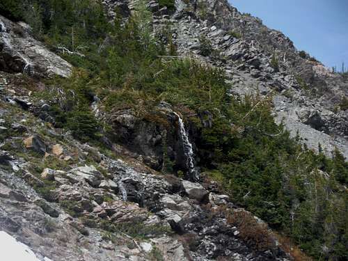 Waterfalls from the climb
