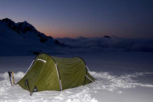 Camp at 2900m Punta Grober
