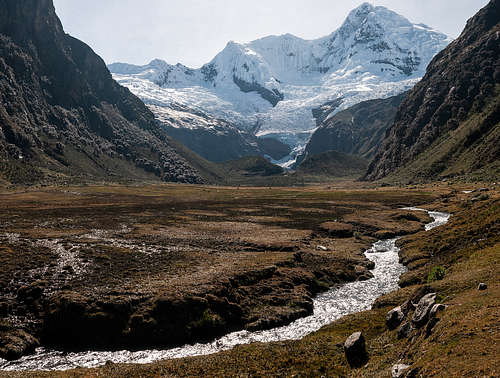rajucolta river and the nevado huantsan