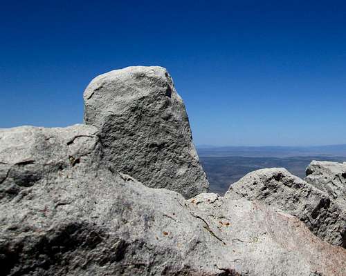 The summit rock